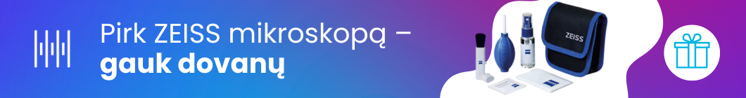 Pirk ZEISS mikroskopą ir gauk dovanų baneris